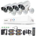 FREDI 4CH Security Camera System AHD 720P 1MP DVR Video Surveillance System Review