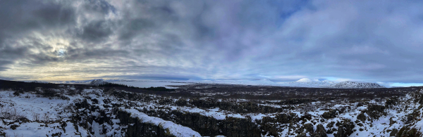 Hrafnagja Observation Deck Thingvellir National Park February