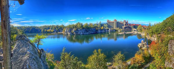 Mohonk Mountain NY Lake Overlook in Fall